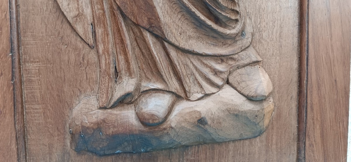 Panneau d'un Christ bénissant - XVIII siècle-photo-2