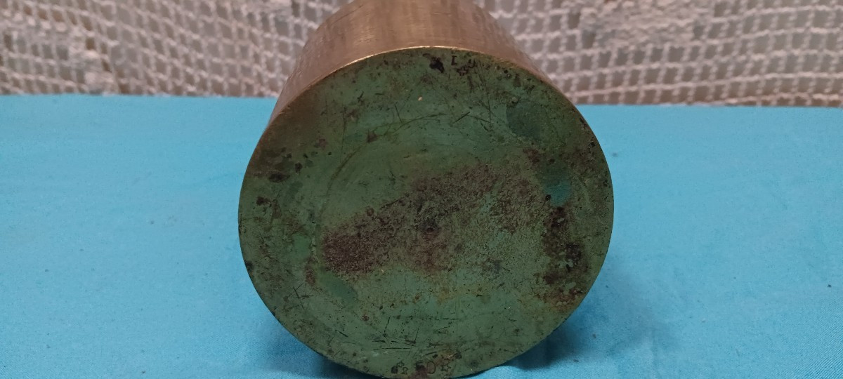 Brass Weight 5 Kg Dated - Late 19th Century-photo-2