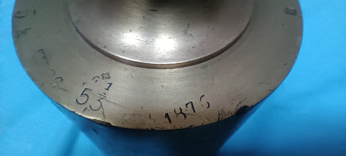 Brass Weight 5 Kg Dated - Late 19th Century-photo-2