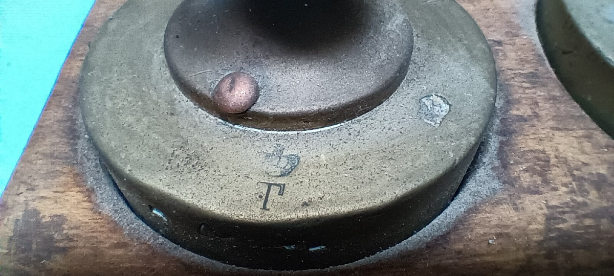 Boite de poids de 4 kg laiton - XIX siècle-photo-1