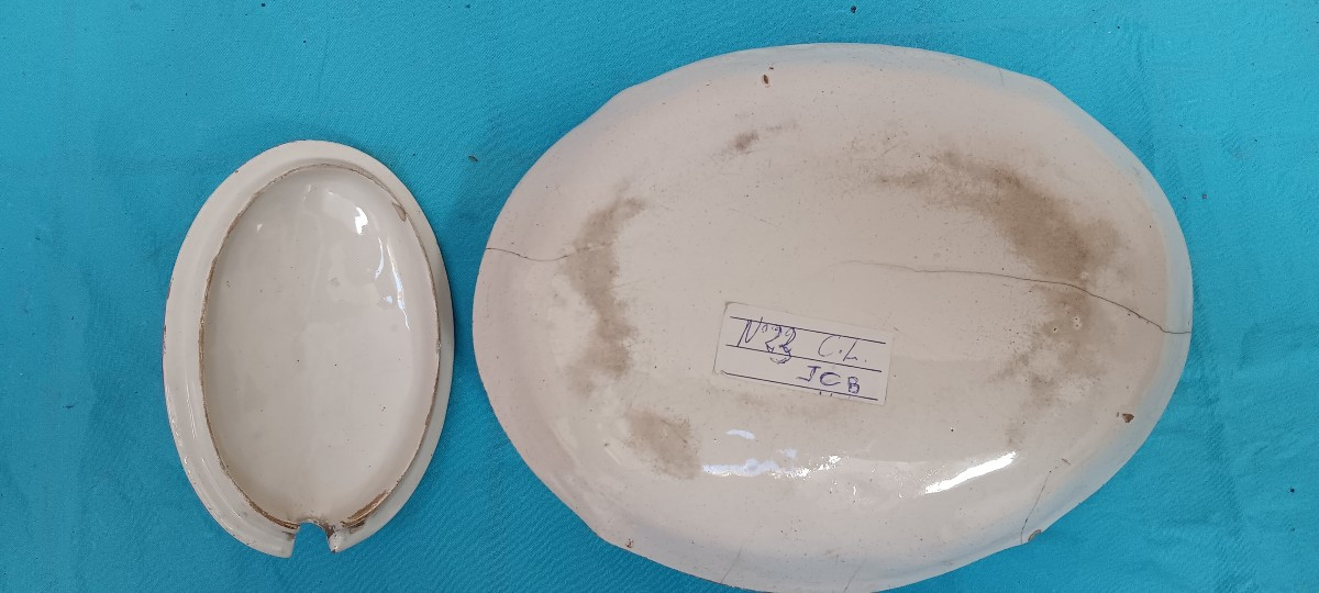 Sucrier en faience de Moyen (Lorraine) - Fin XVIII siècle-photo-2