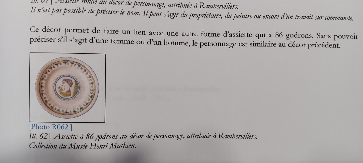Assiette Rambervillers (Vosges) - Fin XVIII-photo-3