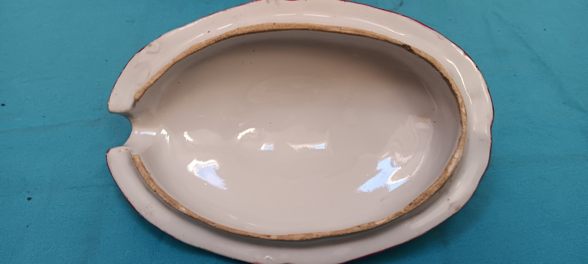 Sucrier en faience de de l'est - Fin XVIII siècle, Début XIX siècle-photo-3