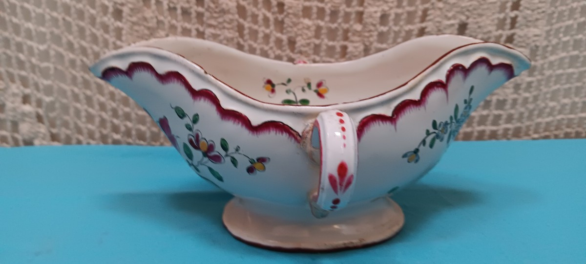 Sauceboat From East France - Late 18th, Early 19th Century-photo-2