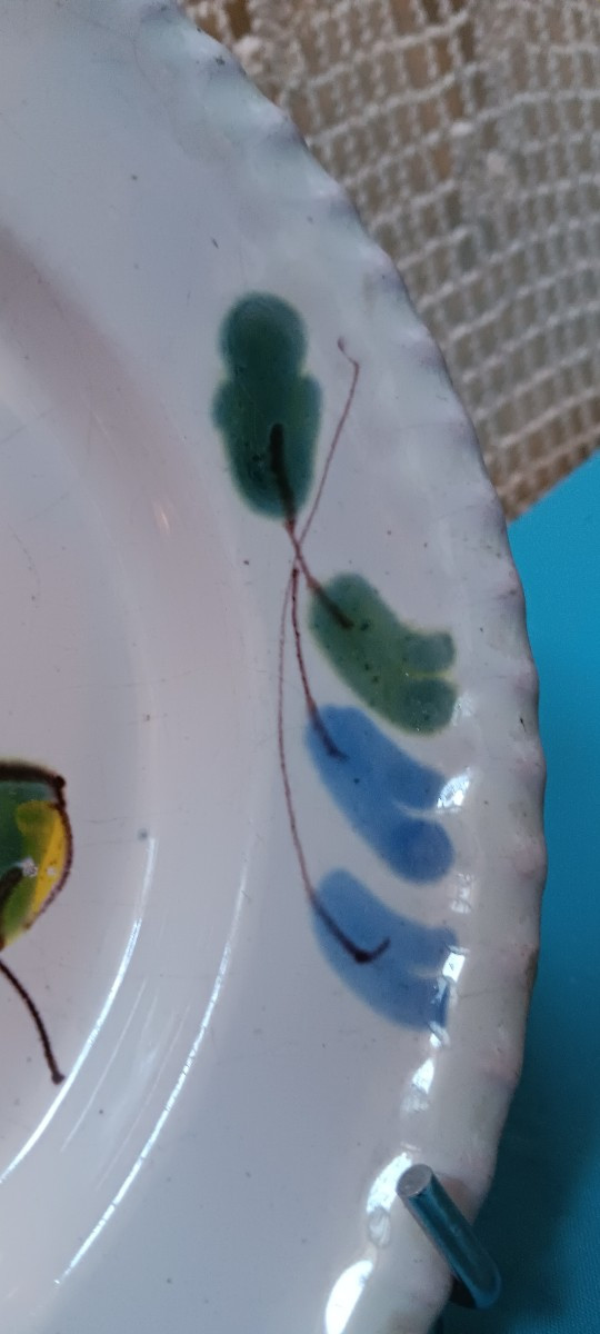 Plate With A Bird From Epinal - Late 18th, Early 19th Century-photo-4