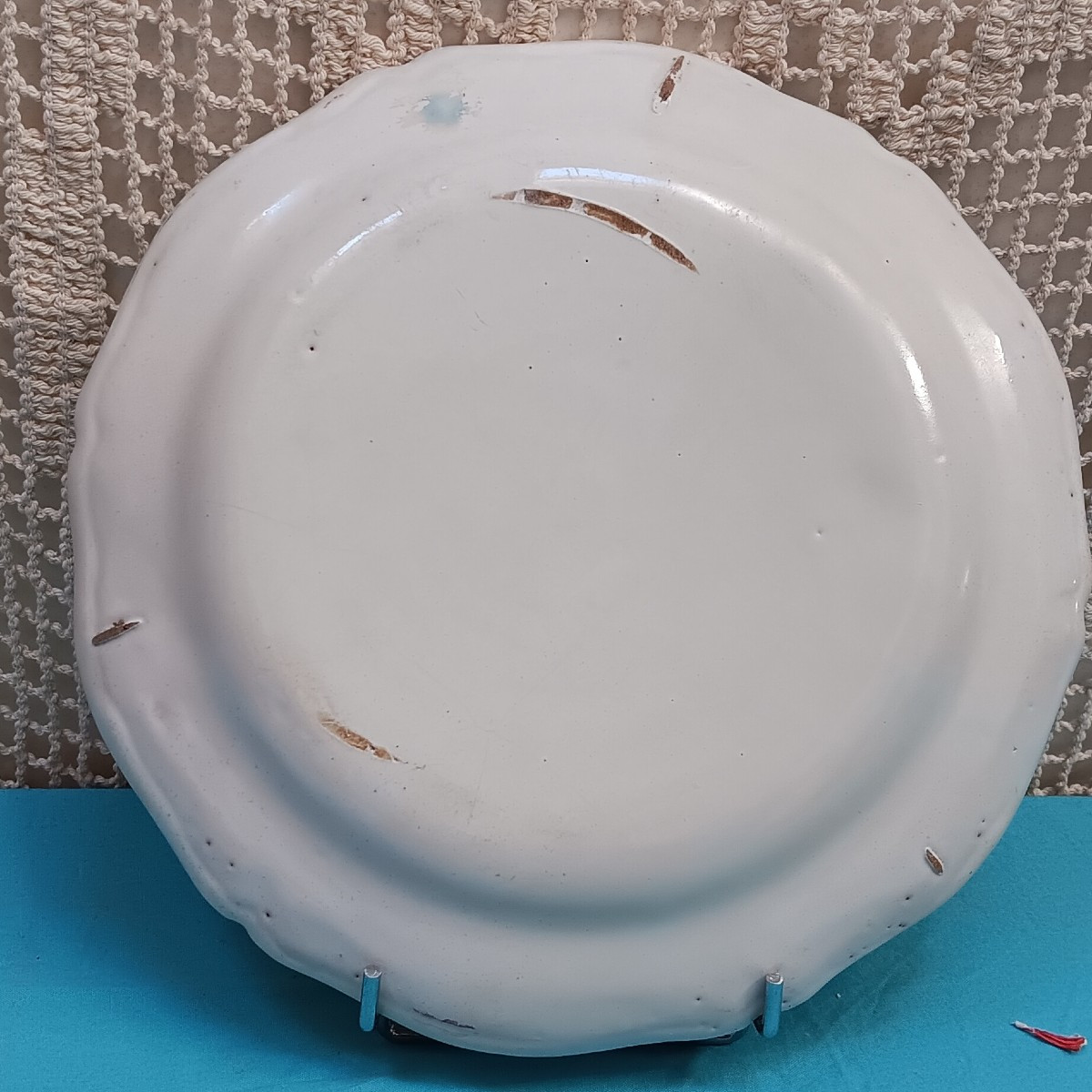 Plate With Chinese Style From Middle Ages (lorraine) - Late 18th Century-photo-2