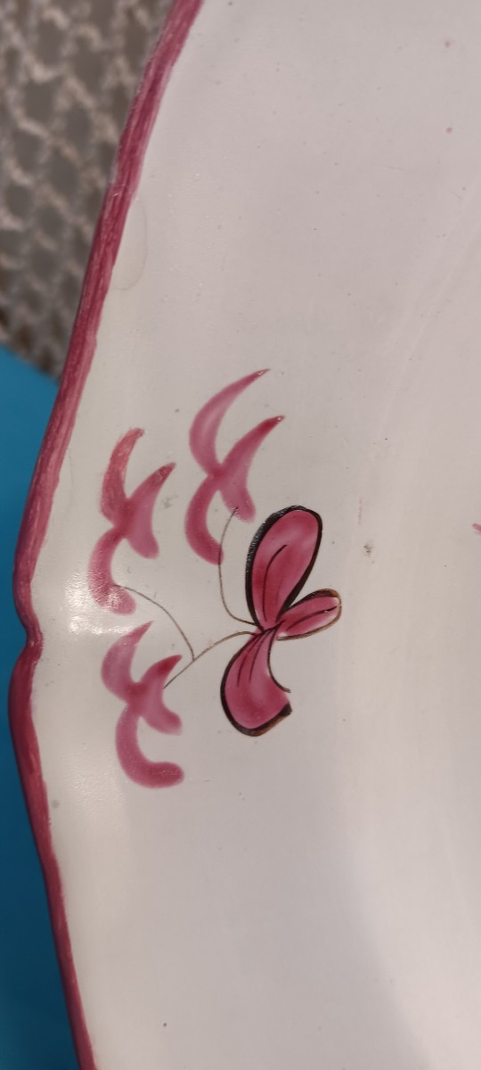 Plate With Chinese Style From Middle Ages (lorraine) - Late 18th Century-photo-1