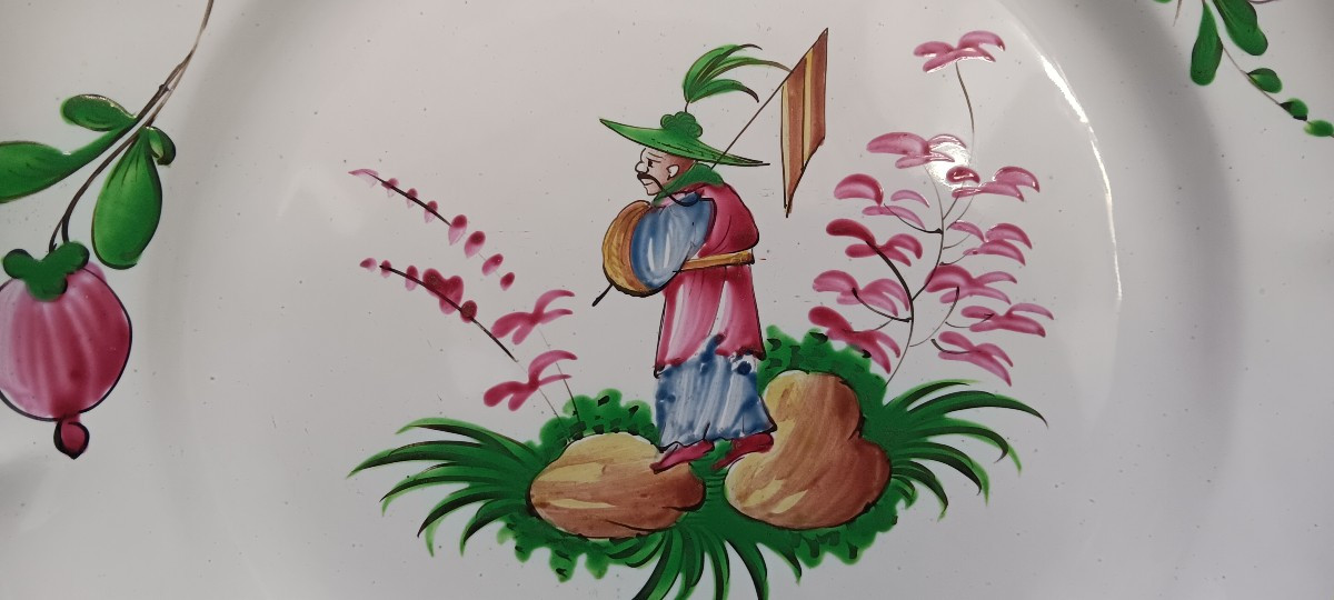 Plate Or Small Dish With Chinese Decoration From Lunéville - Late 17th, Early 19th Century-photo-3