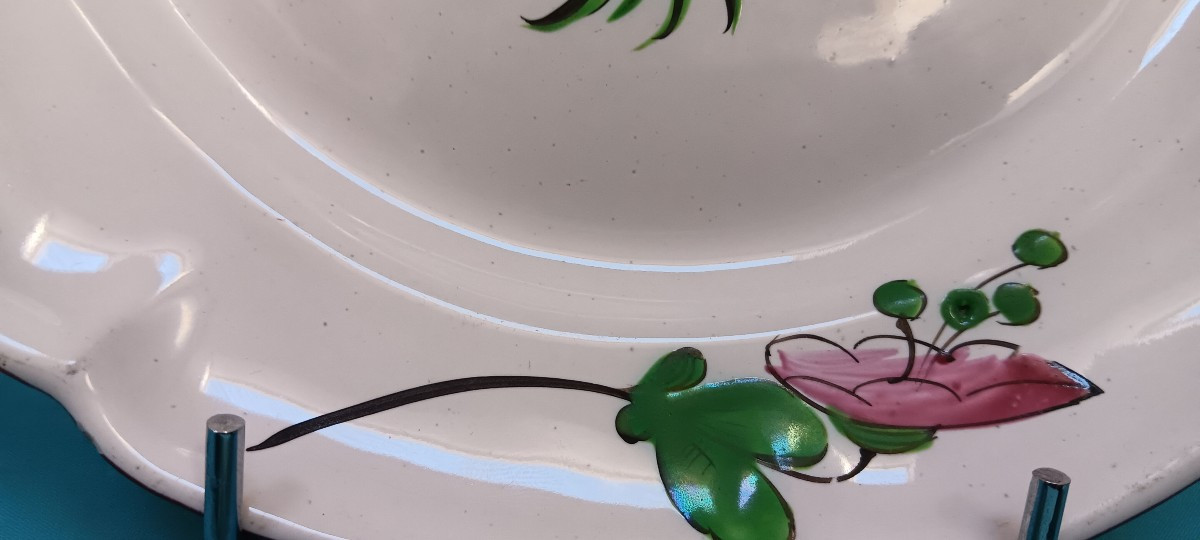 Plate Or Small Dish With Chinese Decoration From Lunéville - Late 17th, Early 19th Century-photo-2