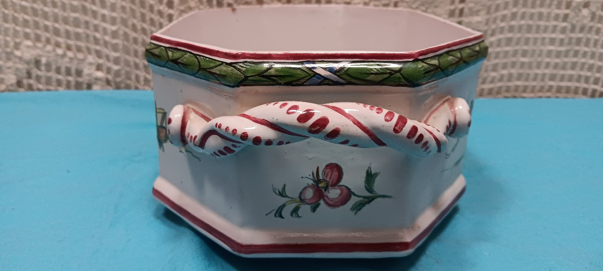 Jardinière faience de Marseille signée la Veuve Perrin - Fin XVIII siècle-photo-4