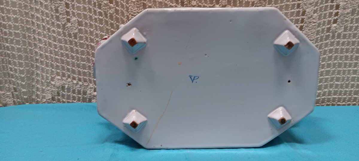 Jardinière faience de Marseille signée la Veuve Perrin - Fin XVIII siècle-photo-1