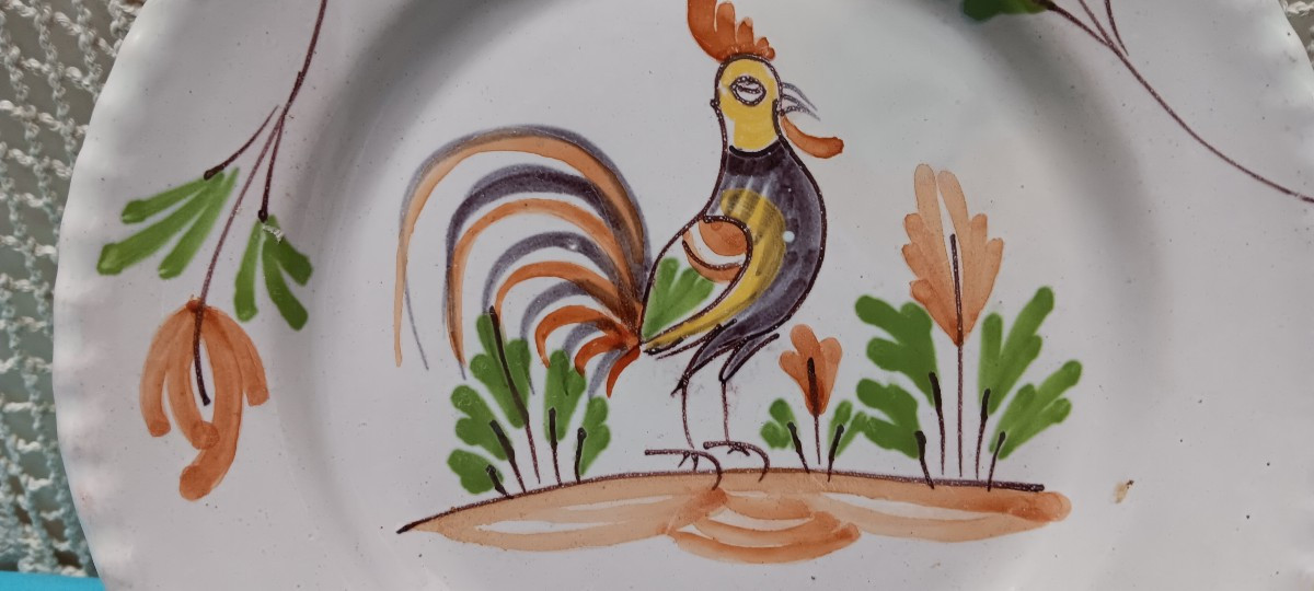 Epinal Plate With A Rooster - Late 18th, Early 19th Century-photo-3