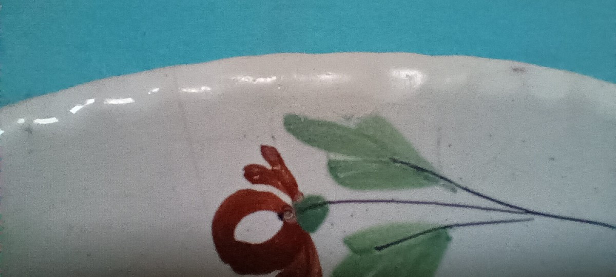 Assiette de Rambervillers (Vosges) - fin XVIII siècle-photo-1