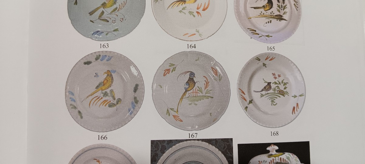 Assiette d'Epinal à l'oiseau - Fin XVIII, Début XIX siècle-photo-2