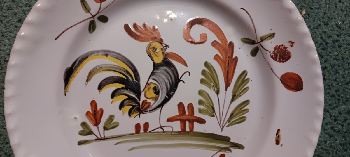 Epinal Plate With A Rooster - Late 18th, Early 19th Century-photo-3