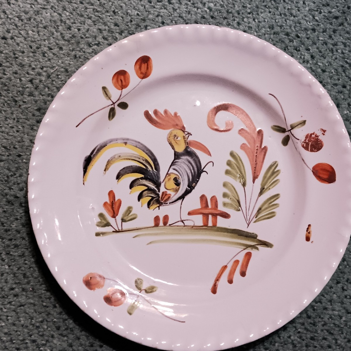 Epinal Plate With A Rooster - Late 18th, Early 19th Century