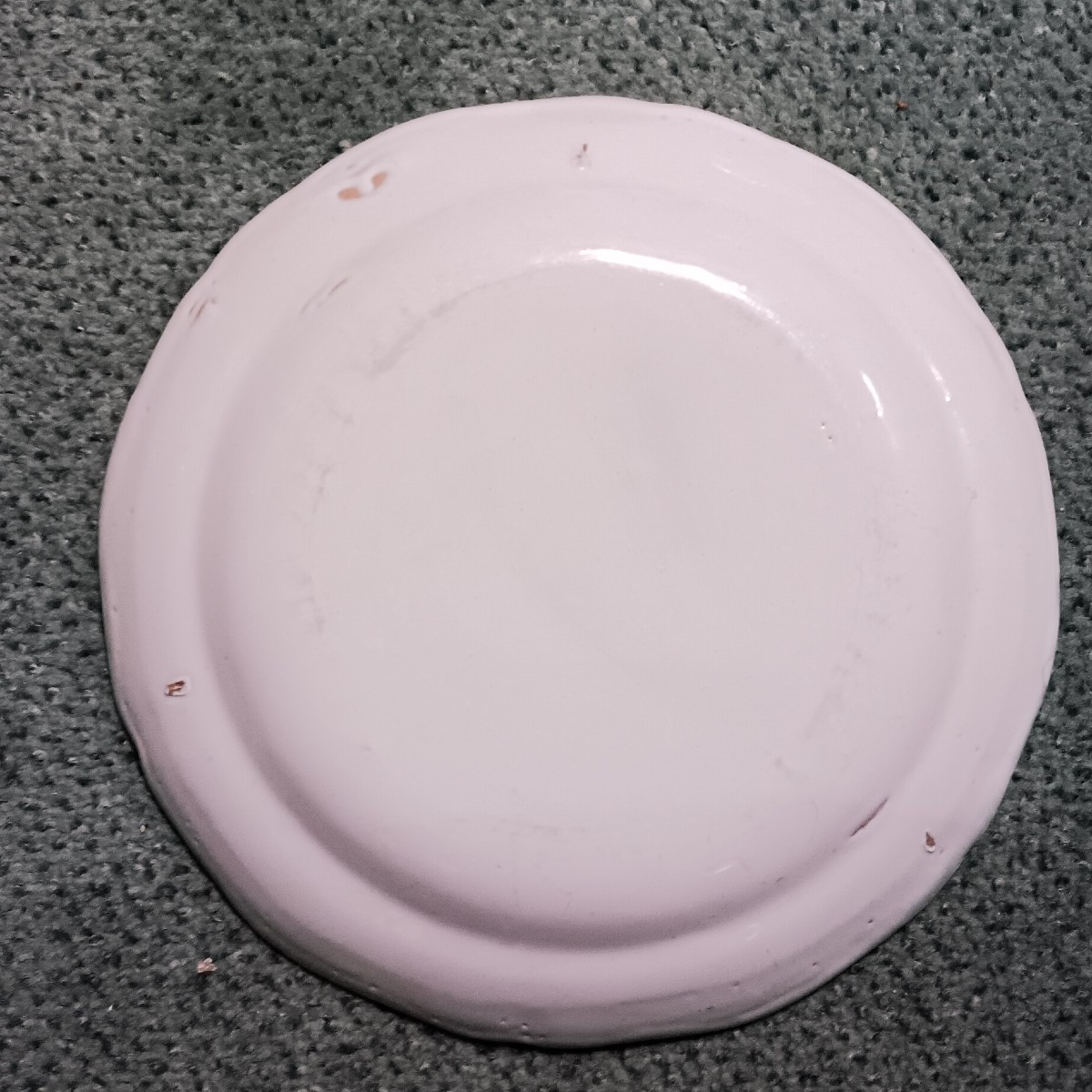 Assiette de Rambervillers (Vosges) à l'oiseau - Fin XVIII siècle-photo-2