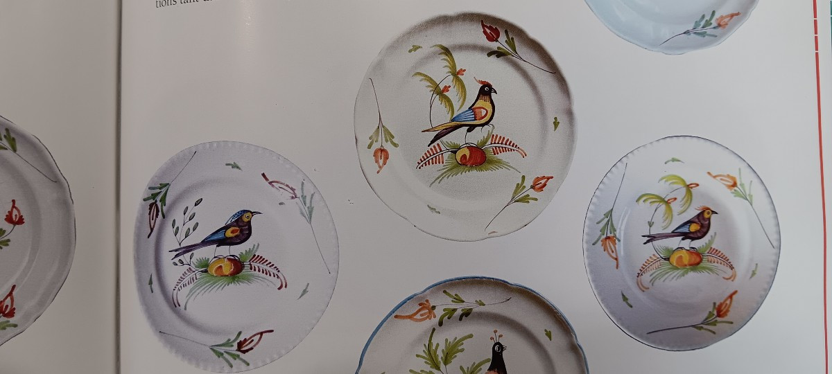 Plate Of Rambervillers (vosges) With Rooster - Late 18th Century-photo-2