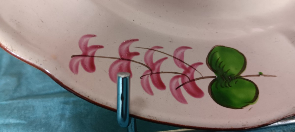 Plate From Les Islettes - Mrs. Bernard With A Tambourine - 19th Century-photo-3