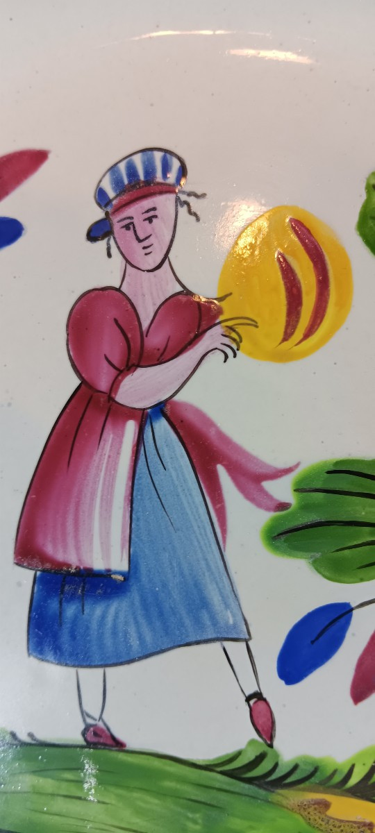 Assiette des Islettes - Mme Bernard à la "miche de pain" - XIX siècle-photo-1