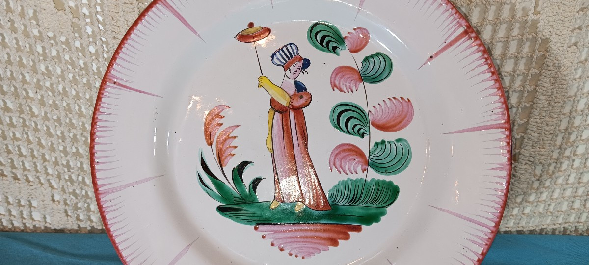 Assiette des Islettes - Mme Bernard à l'ombrelle - XIX siècle-photo-4