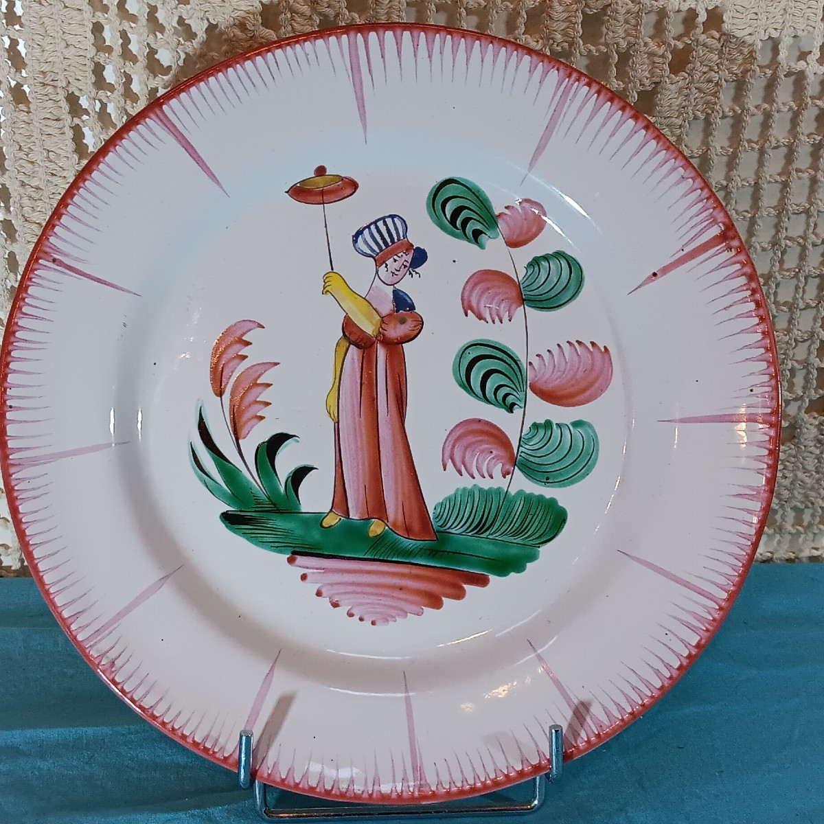 Assiette des Islettes - Mme Bernard à l'ombrelle - XIX siècle