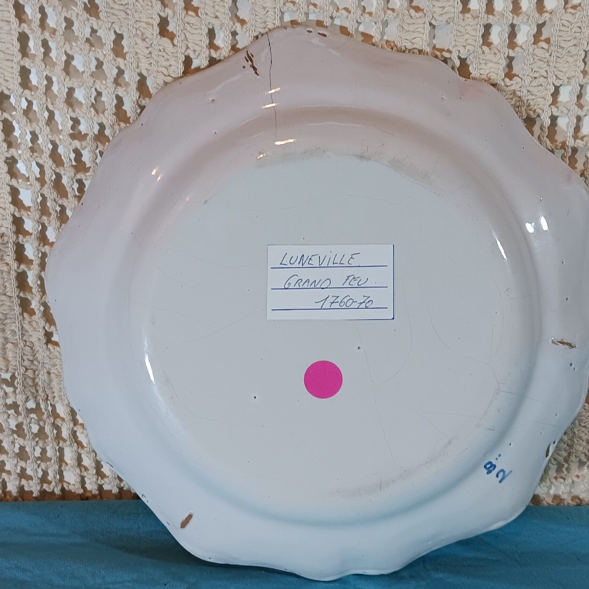 Assiette de LUNEVILLE - Fin XVIII siècle-photo-2