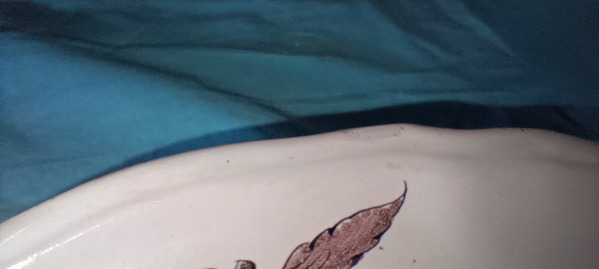 Assiette manganèse au chinois de Lunéville - XVIII siècle-photo-5