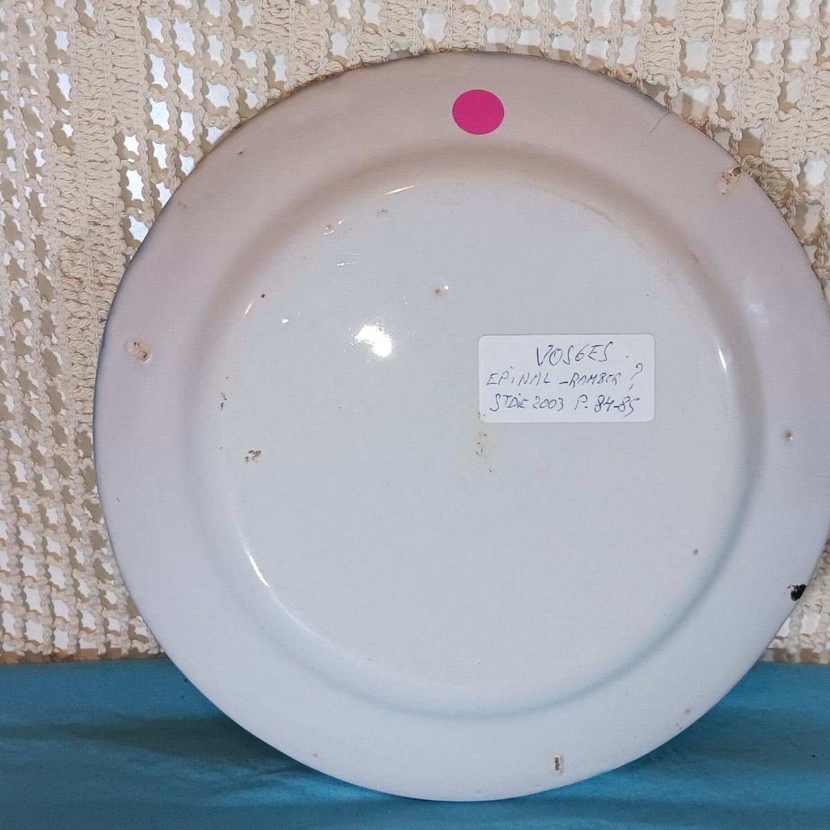 Assiette de Rambervillers (Vosges) à la petite maison.  Début XIX siècle-photo-2