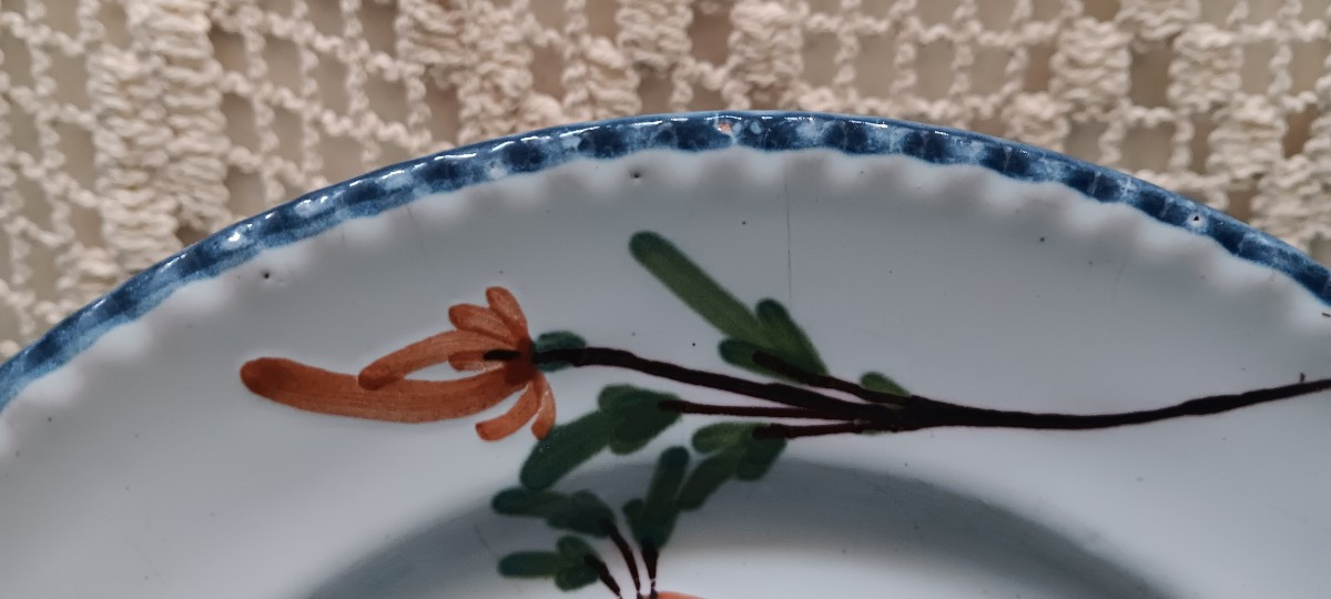 Assiette de Rambervillers (Vosges) à la petite maison - Fin XVIII, Début XIX siècle-photo-4