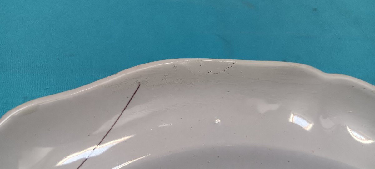 Plate From Rambervillers (vosges) With The Small House - Late 18th, Early 19th Century-photo-1