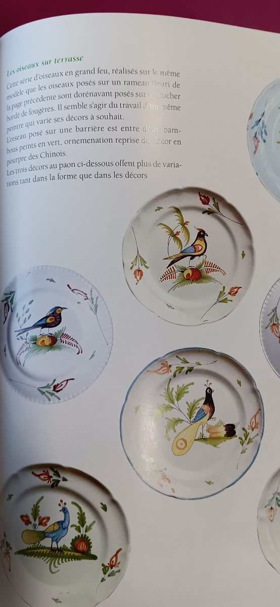 Assiette de Rambervillers (Vosges) à l'oiseau - Début XIX siècle-photo-4