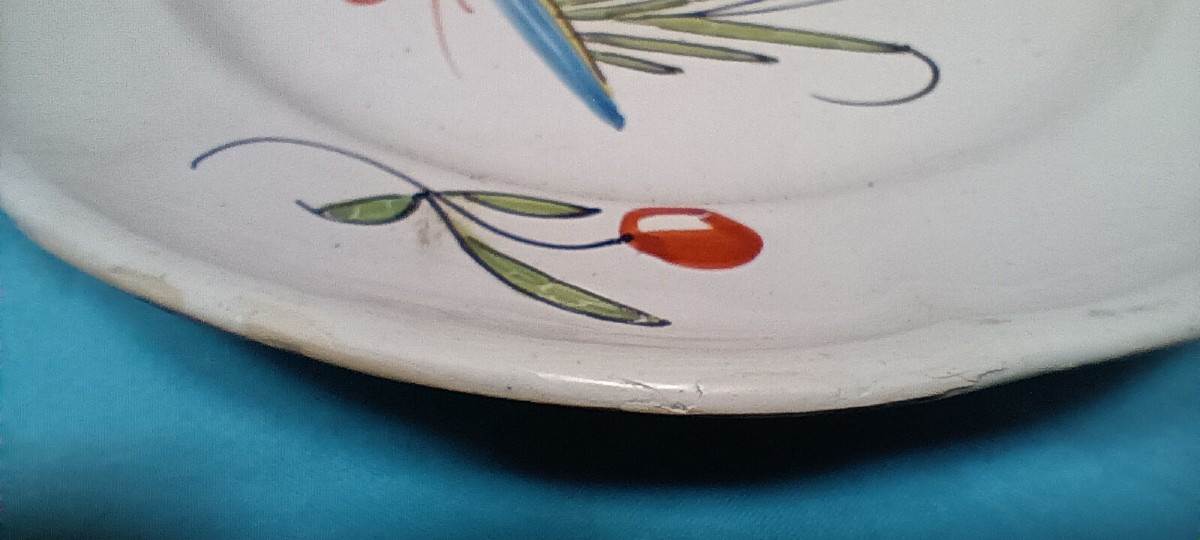 Assiette de LUNEVILLE - Fin XVIII siècle-photo-4