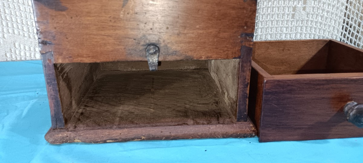 Moulin à café de comptoir XIX siècle-photo-3