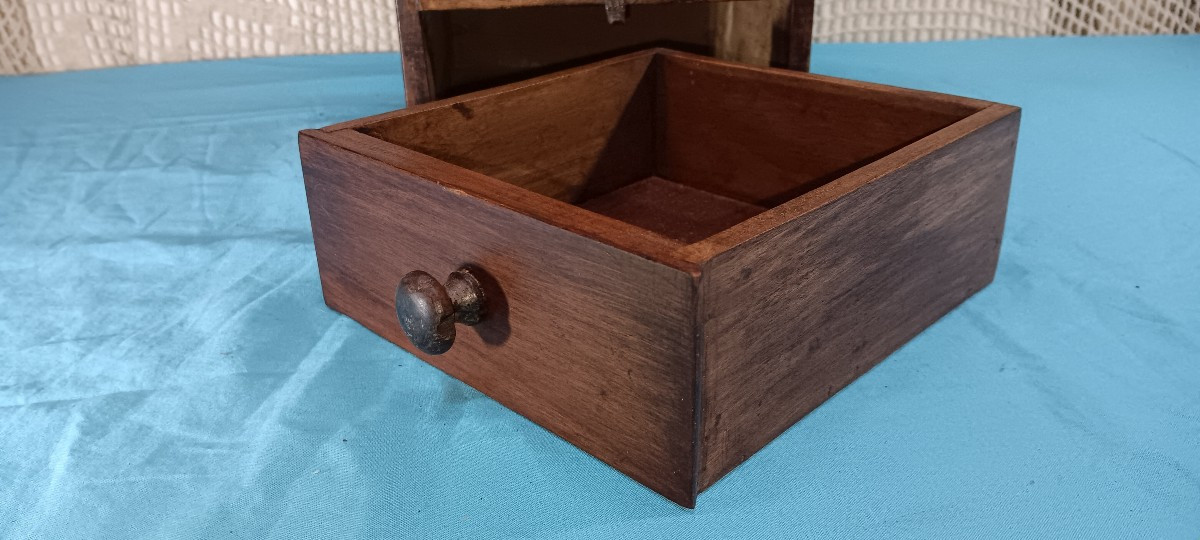 Moulin à café de comptoir XIX siècle-photo-4