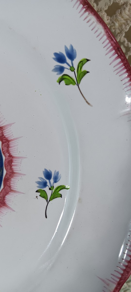 Assiette patronymique des Islettes - Début XIX siècle.-photo-4