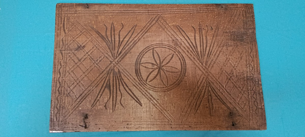 Vosges Wooden Box - Folk Art - 19th Century-photo-4
