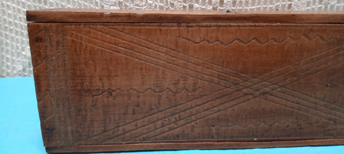 Vosges Wooden Box - Folk Art - 19th Century-photo-1