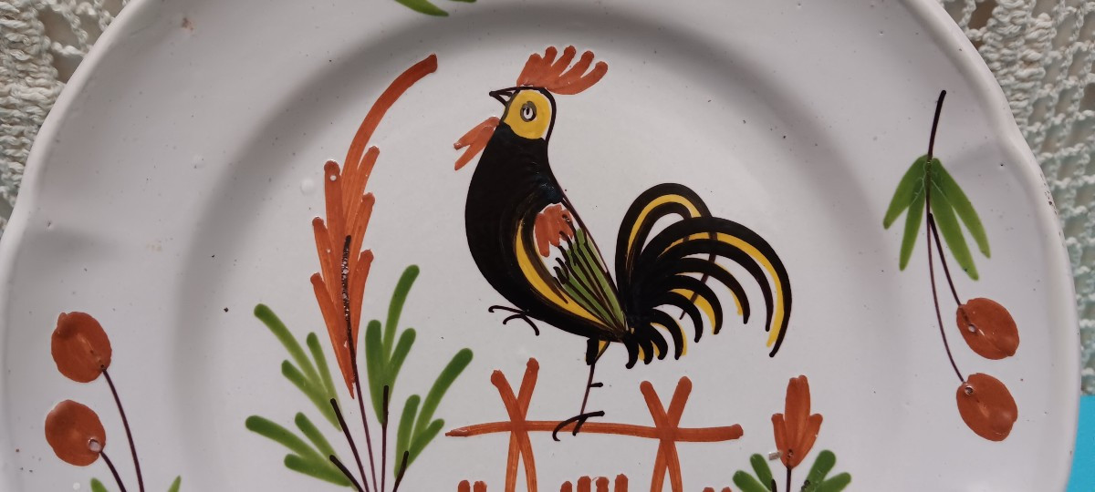 Epinal Plate With A Rooster - Late 18th - Early 19th Century-photo-3