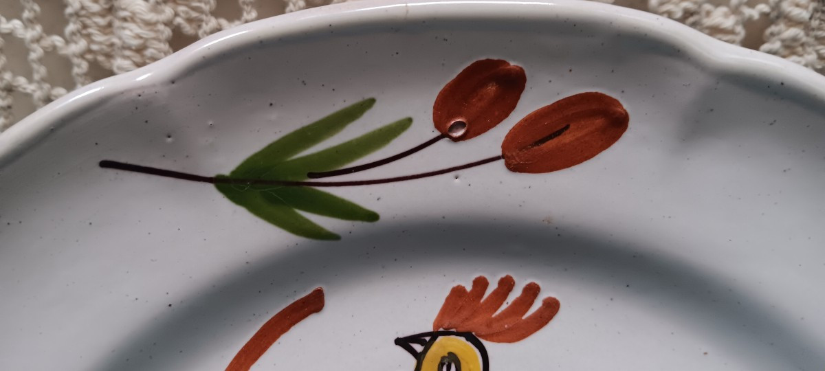 Epinal Plate With A Rooster - Late 18th - Early 19th Century-photo-1