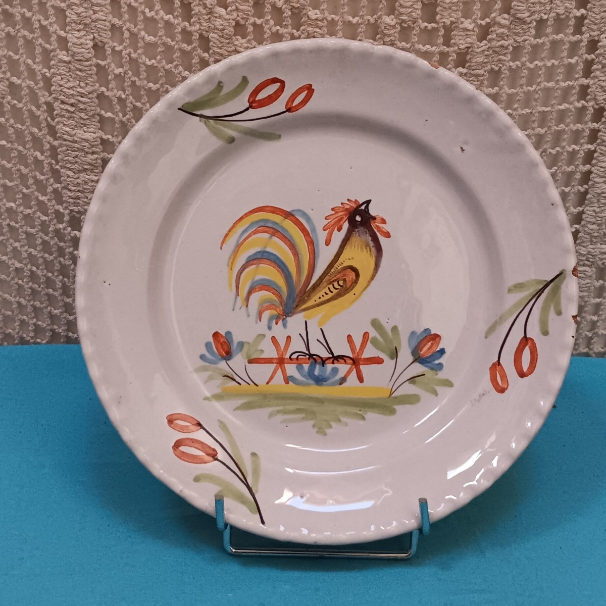 Assiette d'EPINAL au coq - Fin XVIII - Début XIX siècle