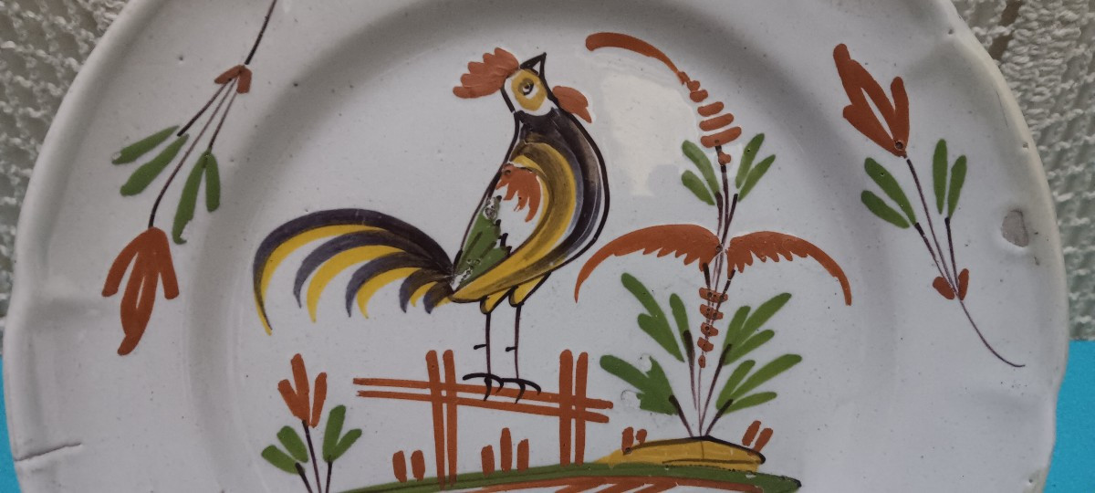 Epinal Plate With A Rooster - Late 18th - Early 19th Century-photo-2