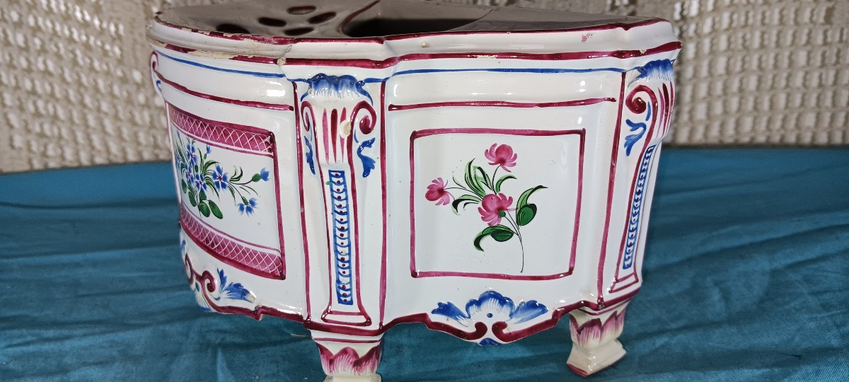Pair Of Bouquetières Of St Clément - Late 18th Century-photo-4