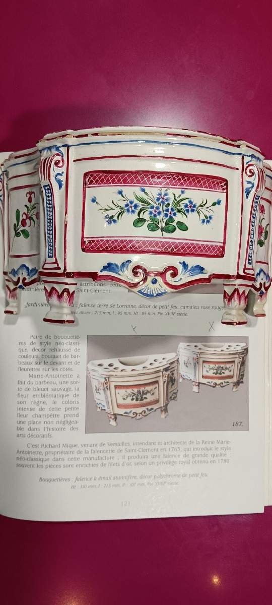 Pair Of Bouquetières Of St Clément - Late 18th Century-photo-6