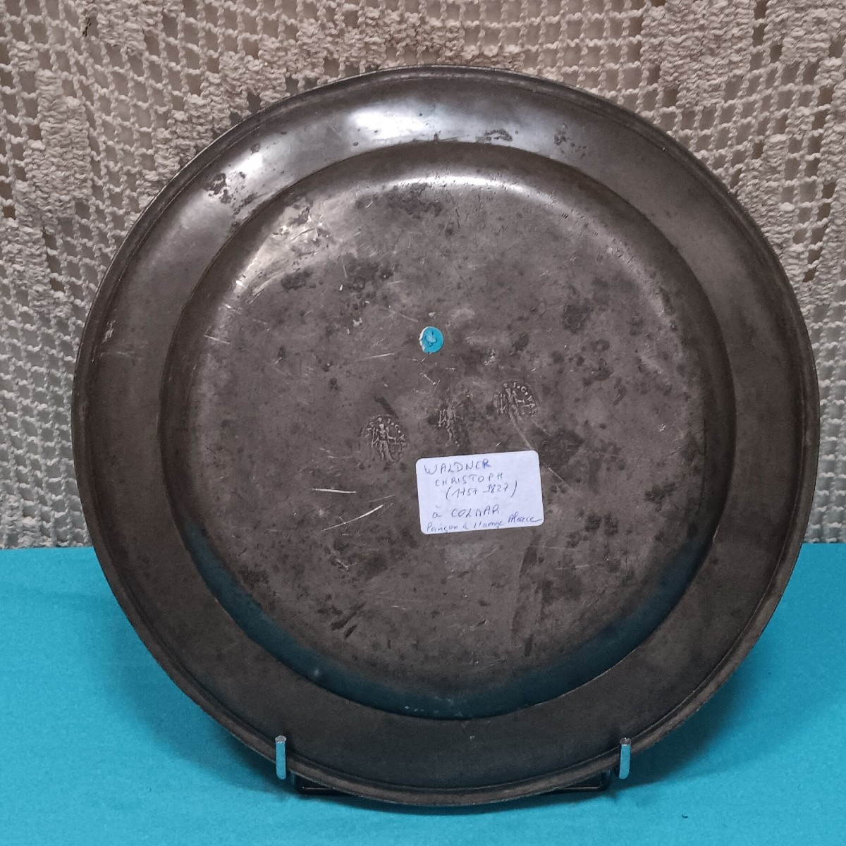 Colmar Pewter Dish - Late 18th, Early 19th Century-photo-2