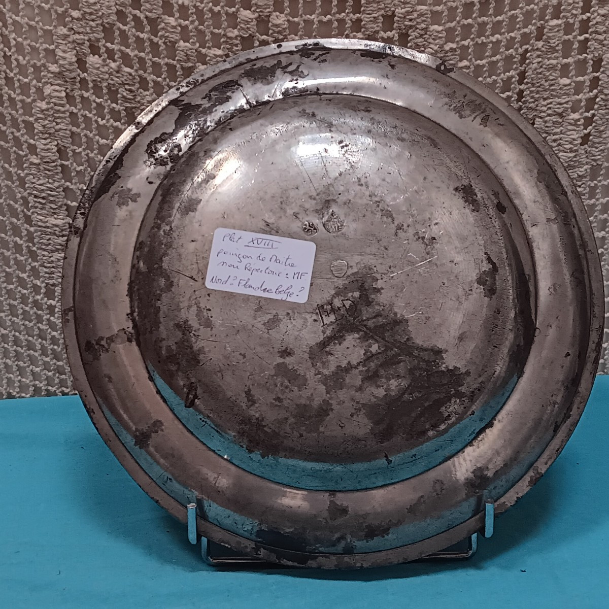 Flemish Pewter Dish? - Late 18th, Early 19th Century-photo-2