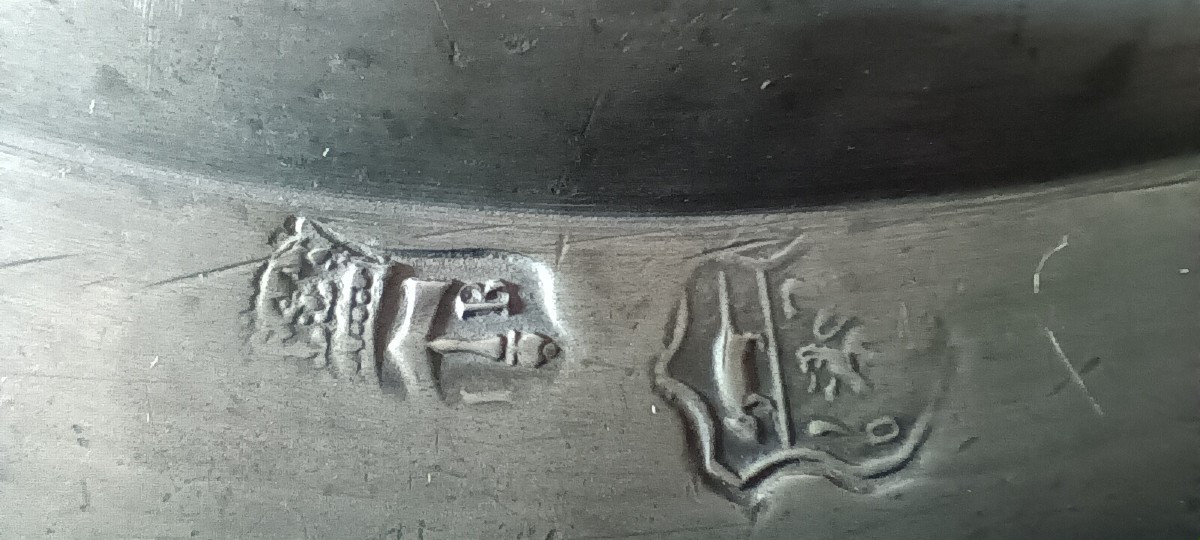 Pewter Dish From Arras - Early 19th Century-photo-4