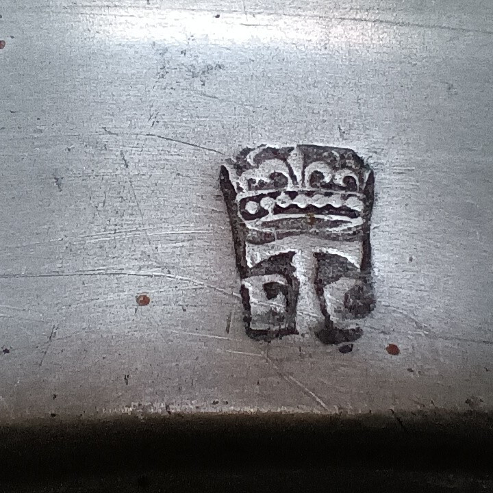 Pewter Dish, Hallmarked "ec" - 18th Century-photo-4