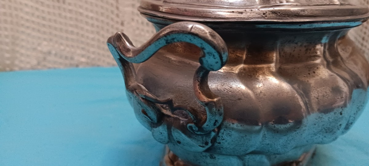Swiss/german Pewter Tureen - 18th Century-photo-4