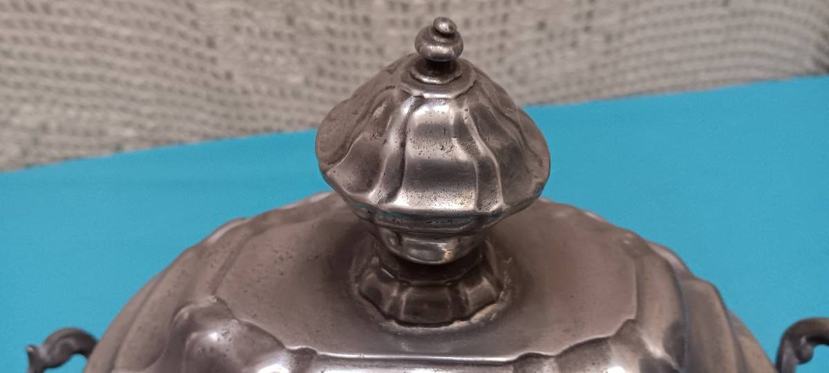 Swiss/german Pewter Tureen - 18th Century-photo-2